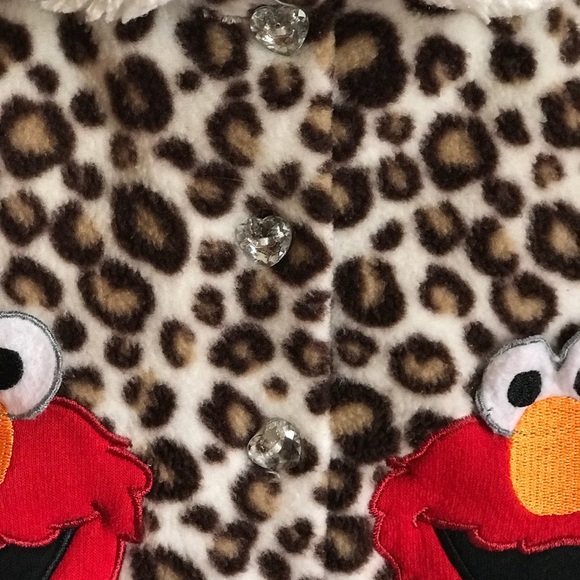 Sesame Street Elmo Leopard Baby Coat - Picture 4 of 8